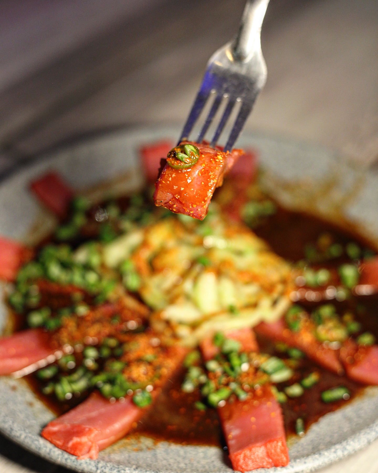 Tiradito de Atún estilo nikkei Hermosillo